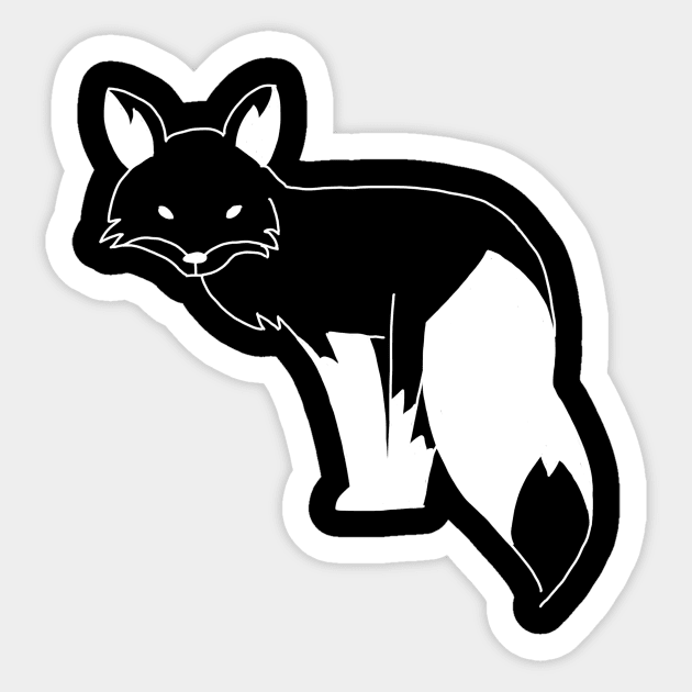 Fox Funny Nursery Cartoon Hand Drawing Sticker by skstring